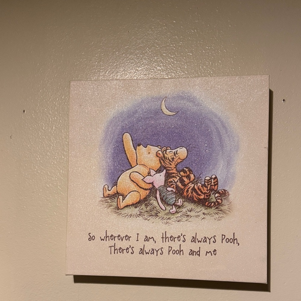 Winnie the Pooh & Friends Wall Art - Cream, Yellow, Orange